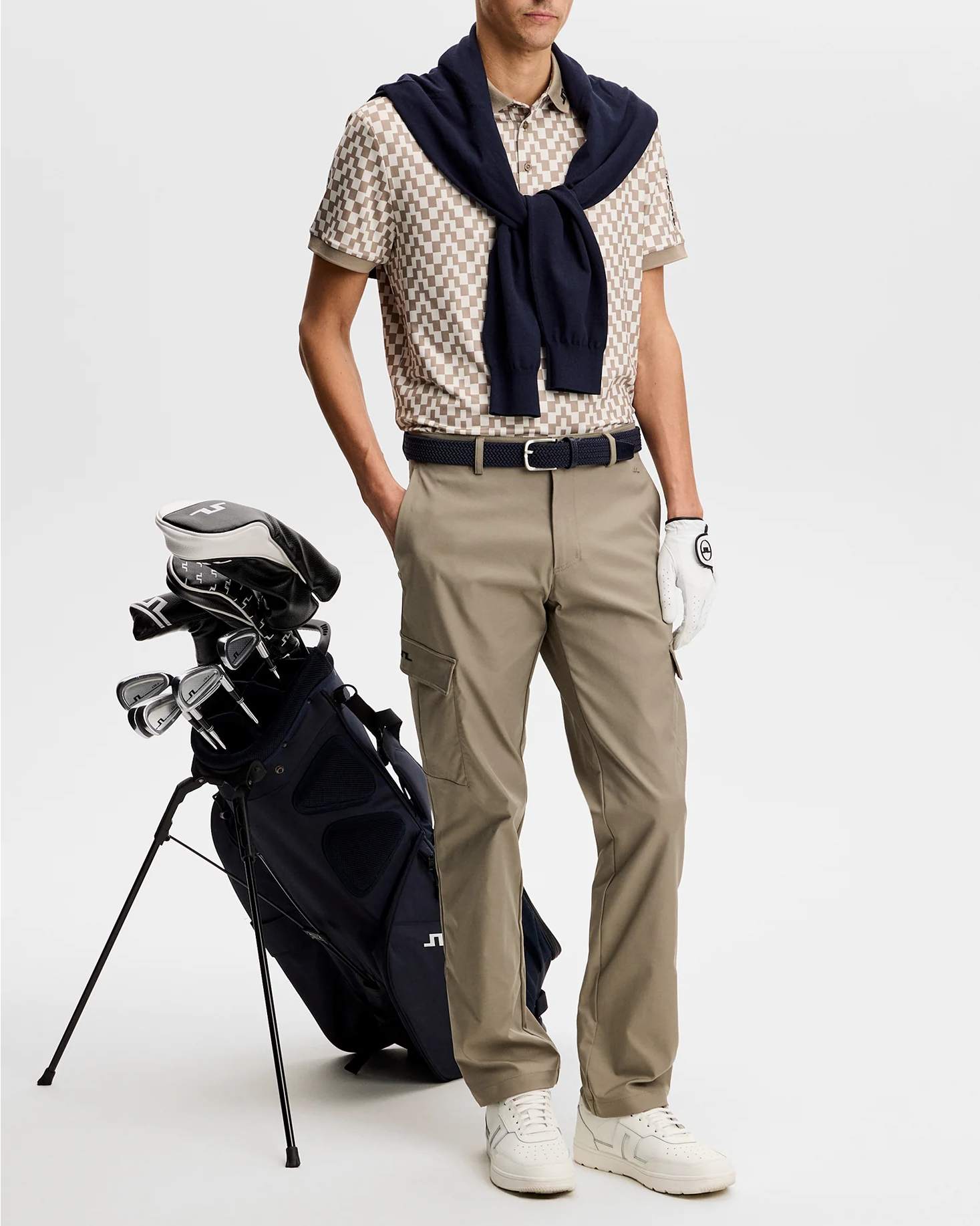 Tour Tech Print Polo Bridge Stack Pikétröja