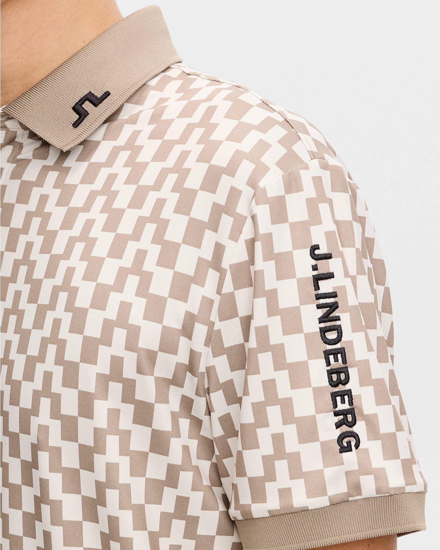 Tour Tech Print Polo Bridge Stack Pikétröja