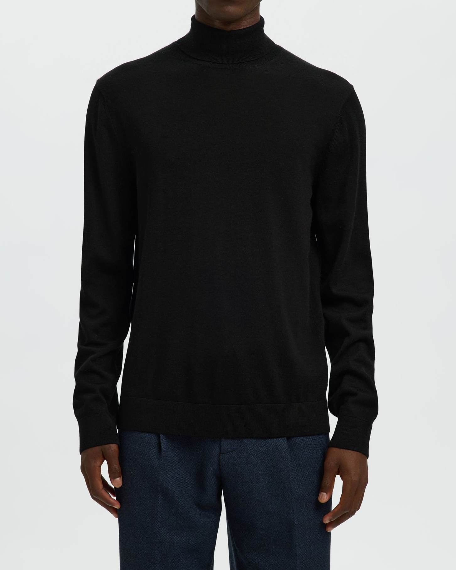 Tray Knit Merino Roll Neck Tröja
