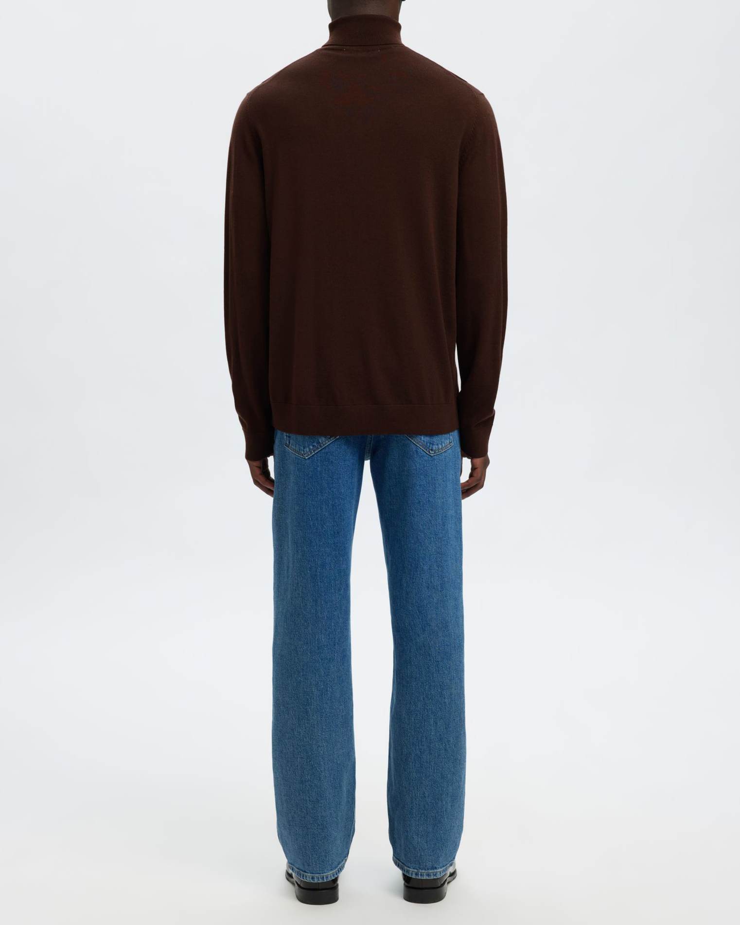 Tray Knit Merino Roll Neck Tröja