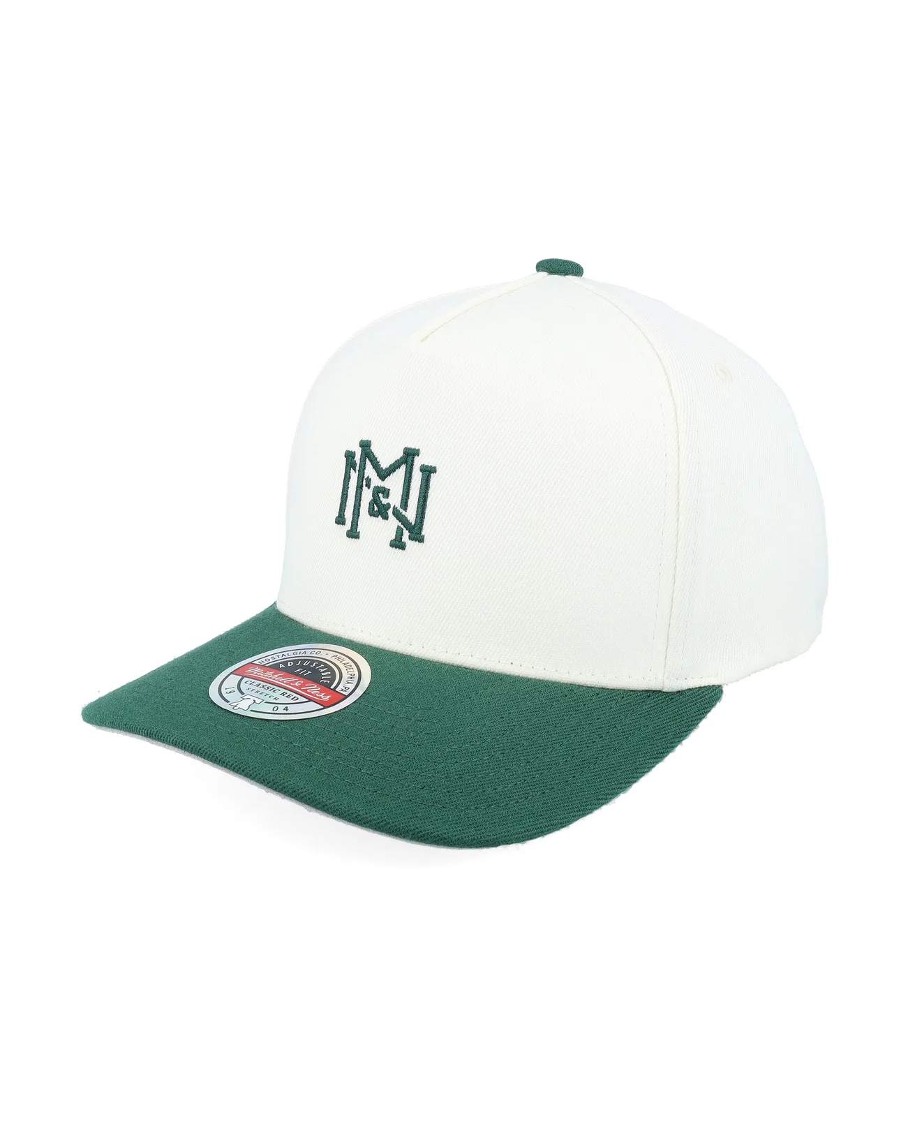 Two Tone Icon Stretch Keps - Off-White/Green