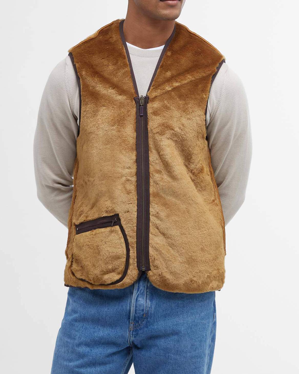 Warm Pile Zip-In Liner Waistcoat
