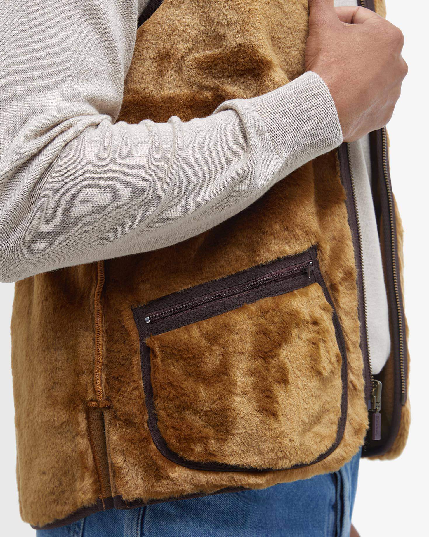 Warm Pile Zip-In Liner Waistcoat