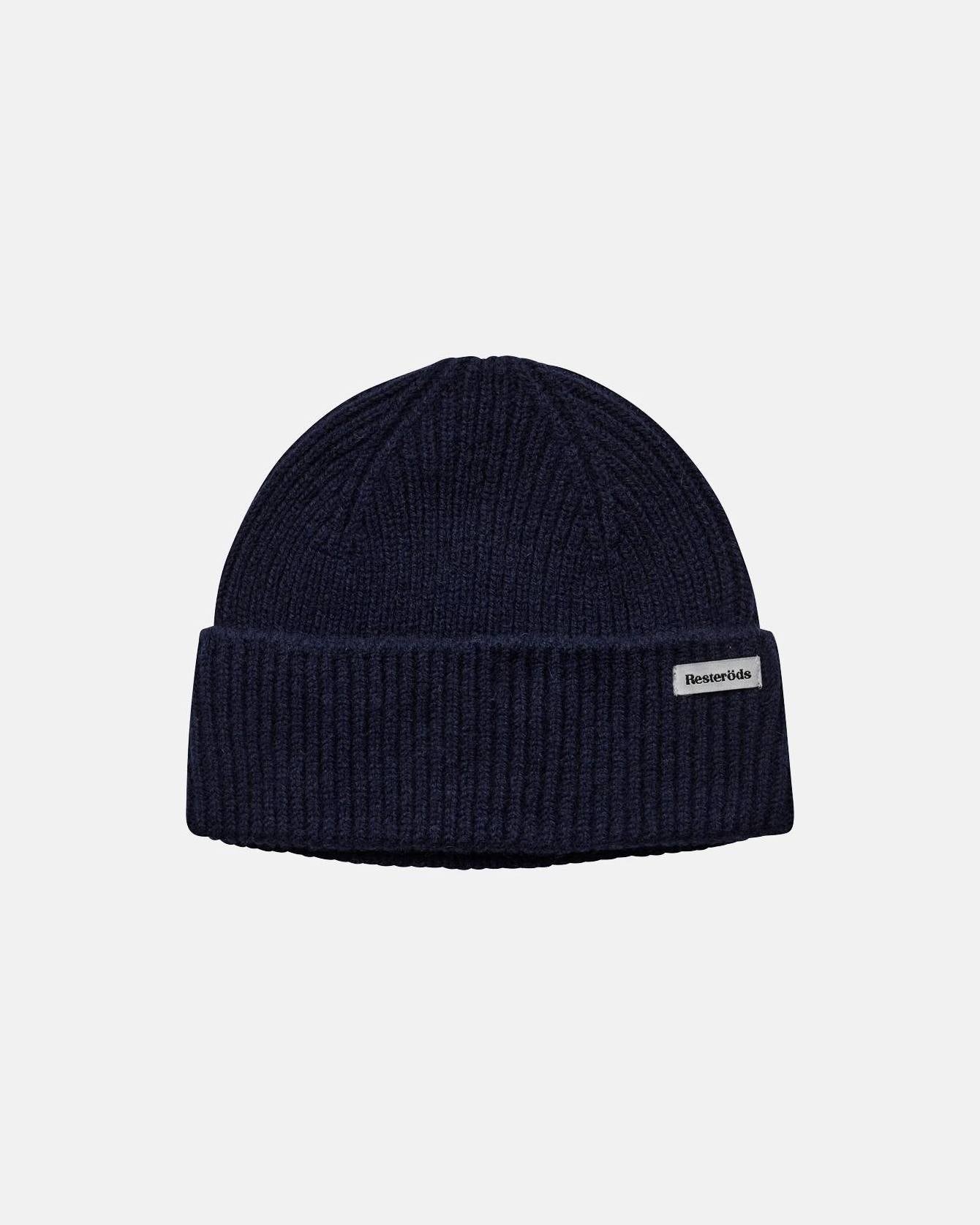 Wool Beanie Mössa - Marinblå