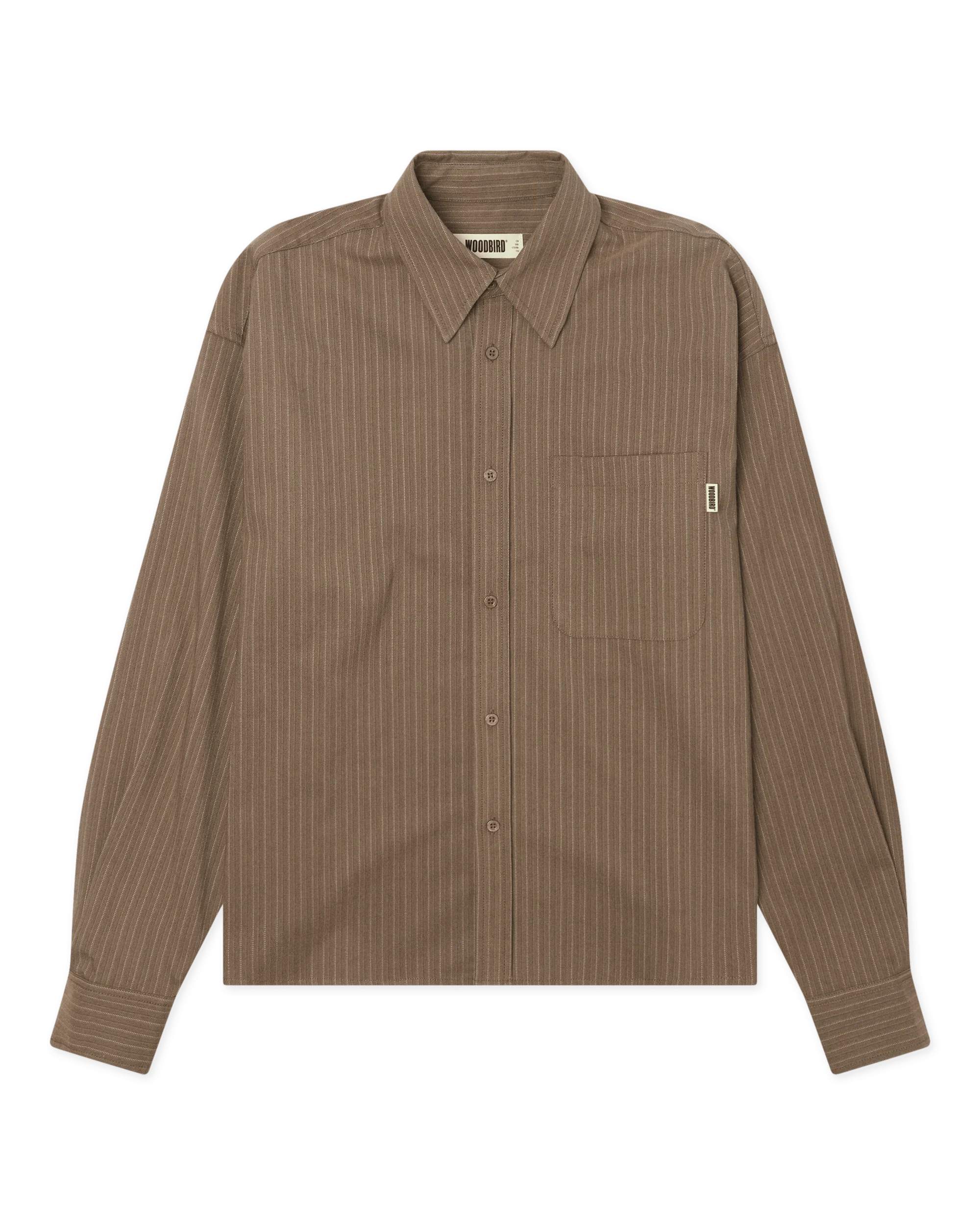 Xing HB Stripe Skjorta - Dark Olive
