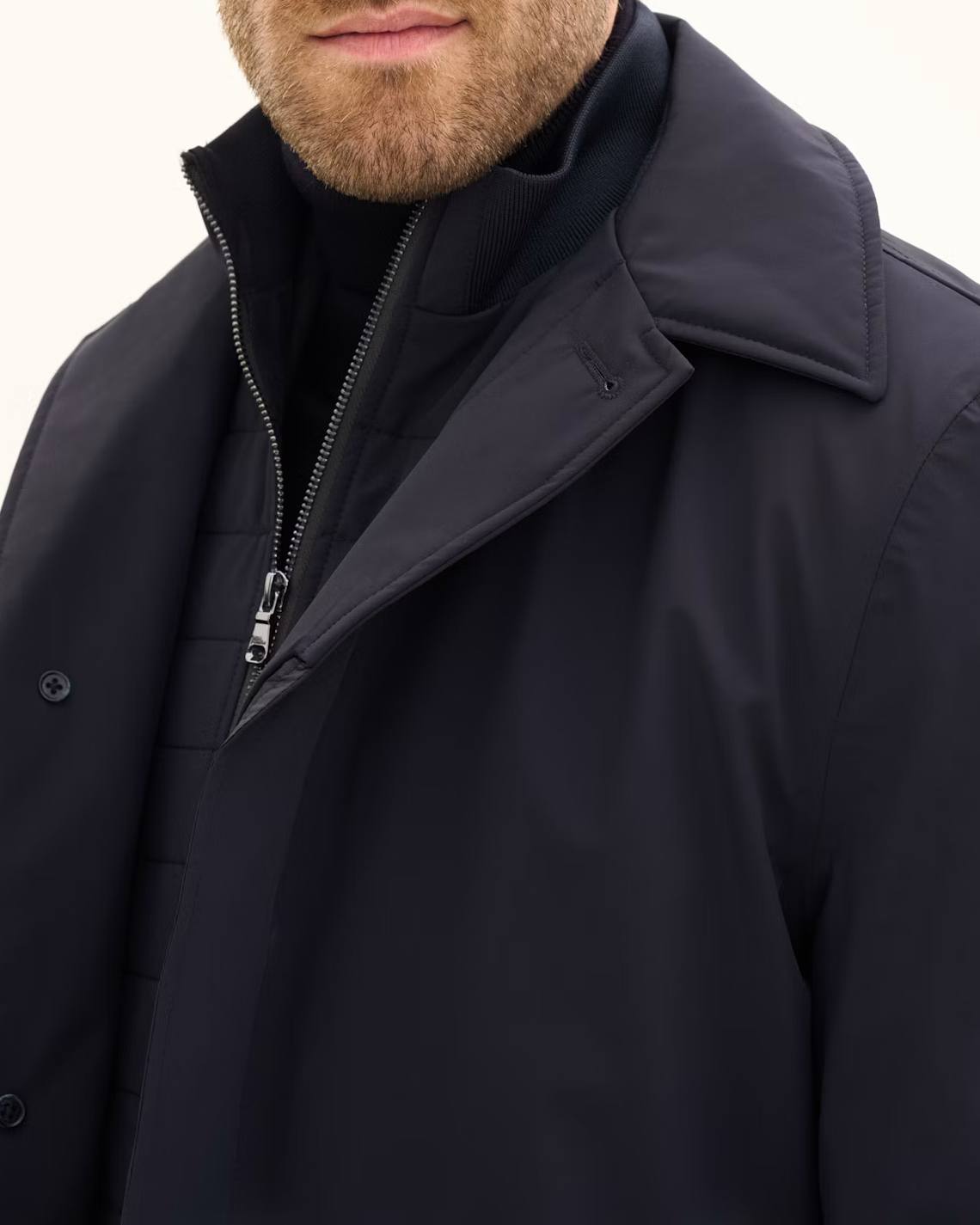 Zipped Padded Car Coat
