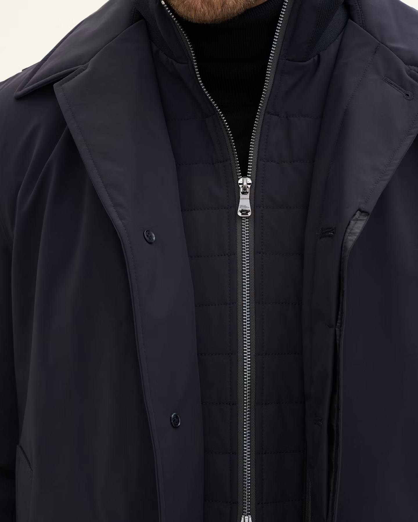 Zipped Padded Car Coat