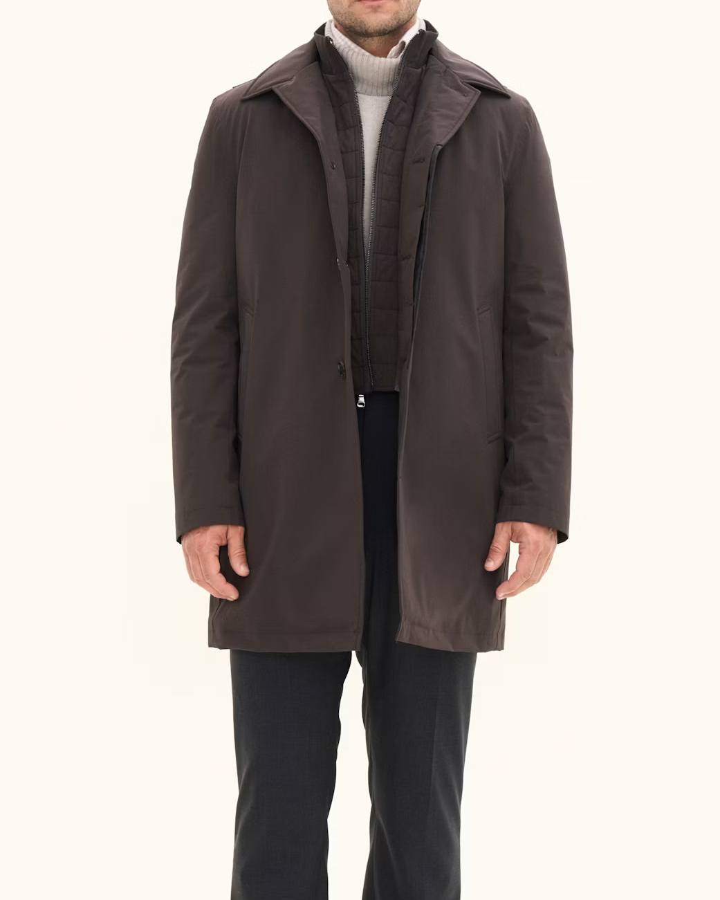 Zipped Padded Car Coat