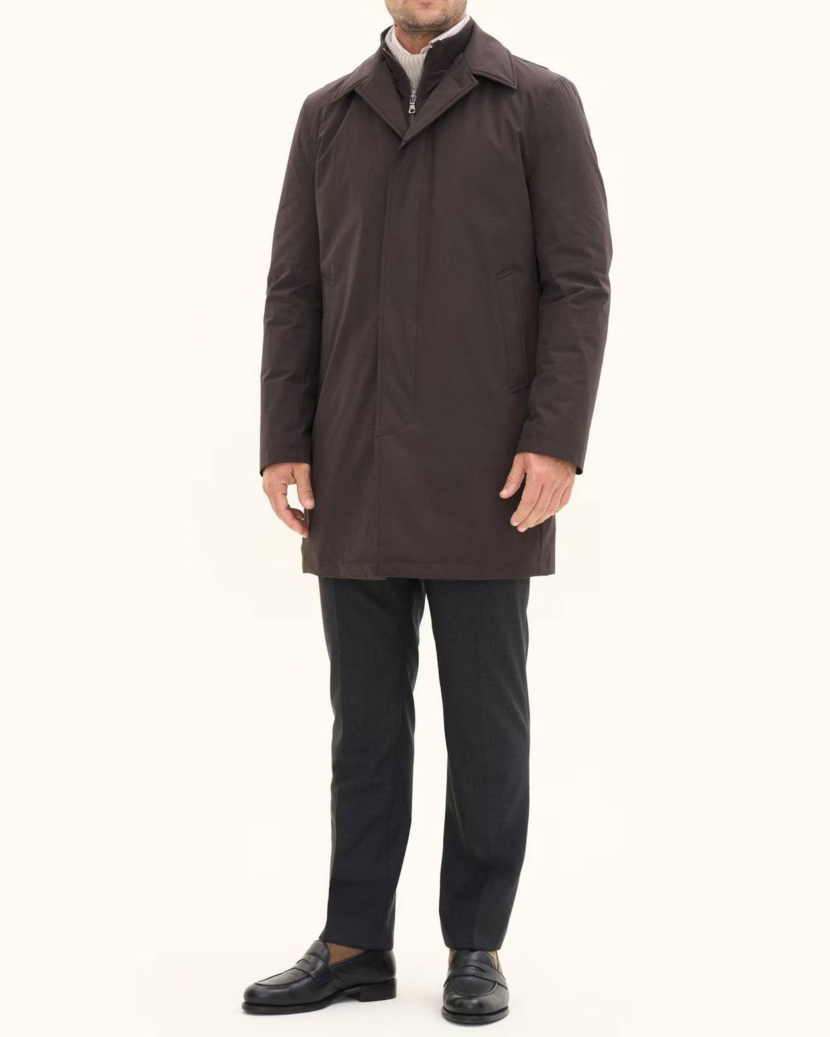 Zipped Padded Car Coat