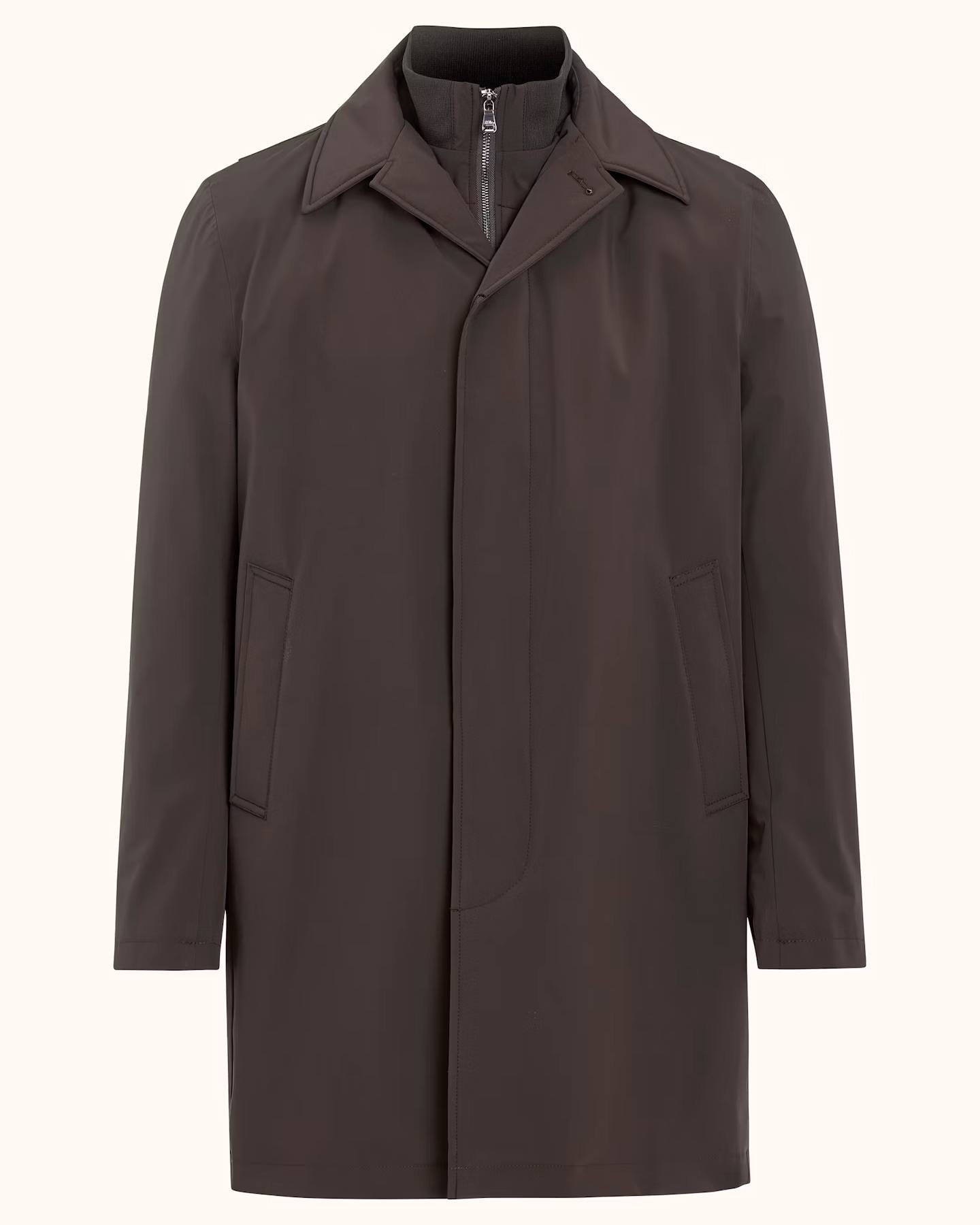 Zipped Padded Car Coat