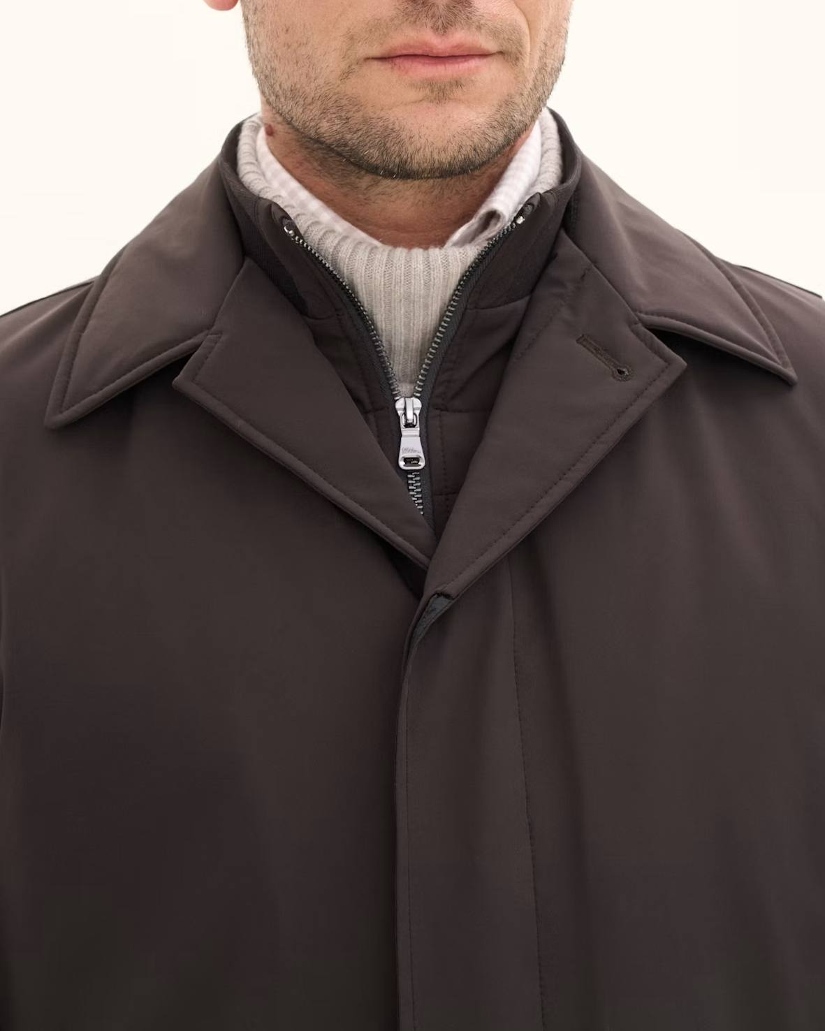 Zipped Padded Car Coat