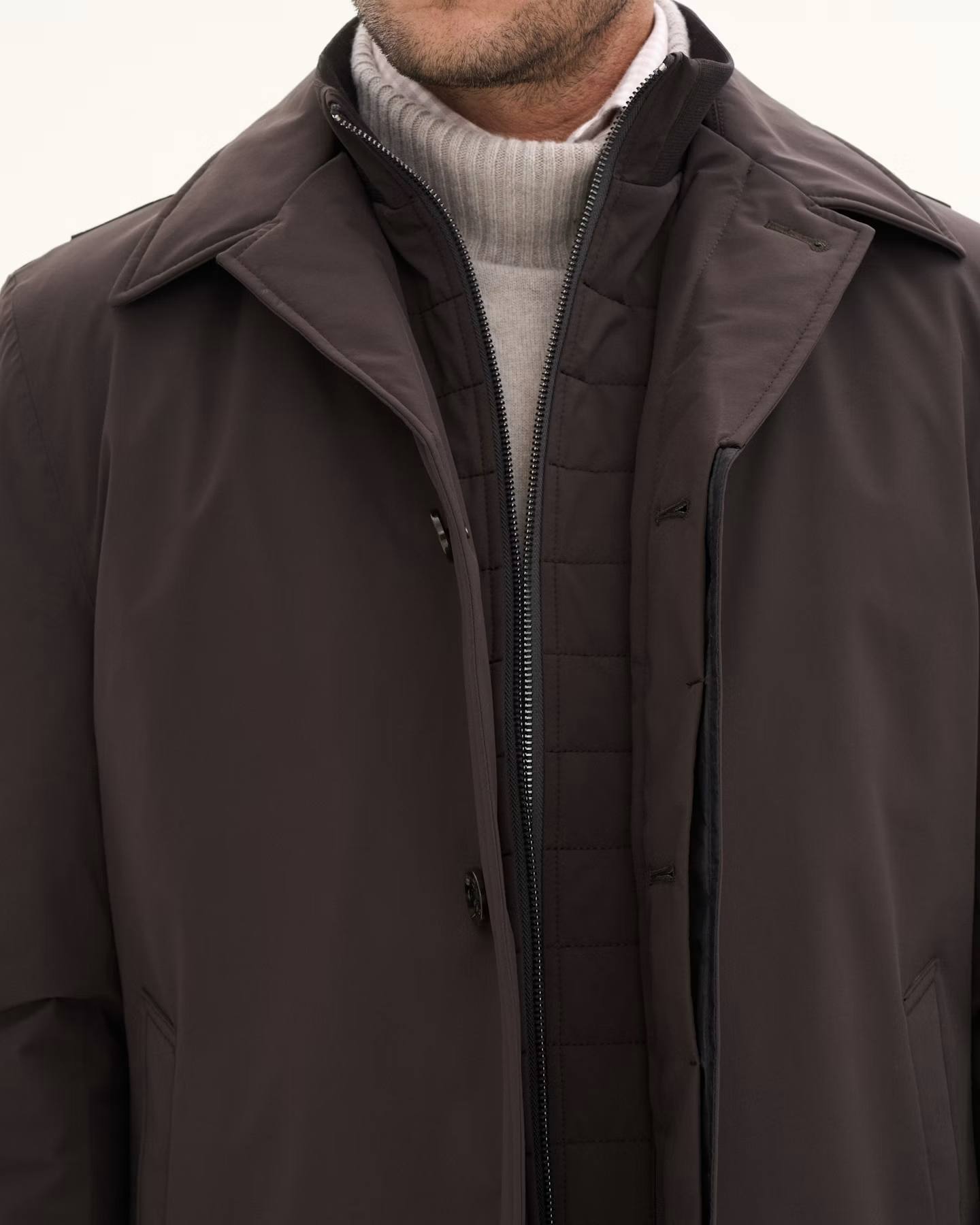 Zipped Padded Car Coat