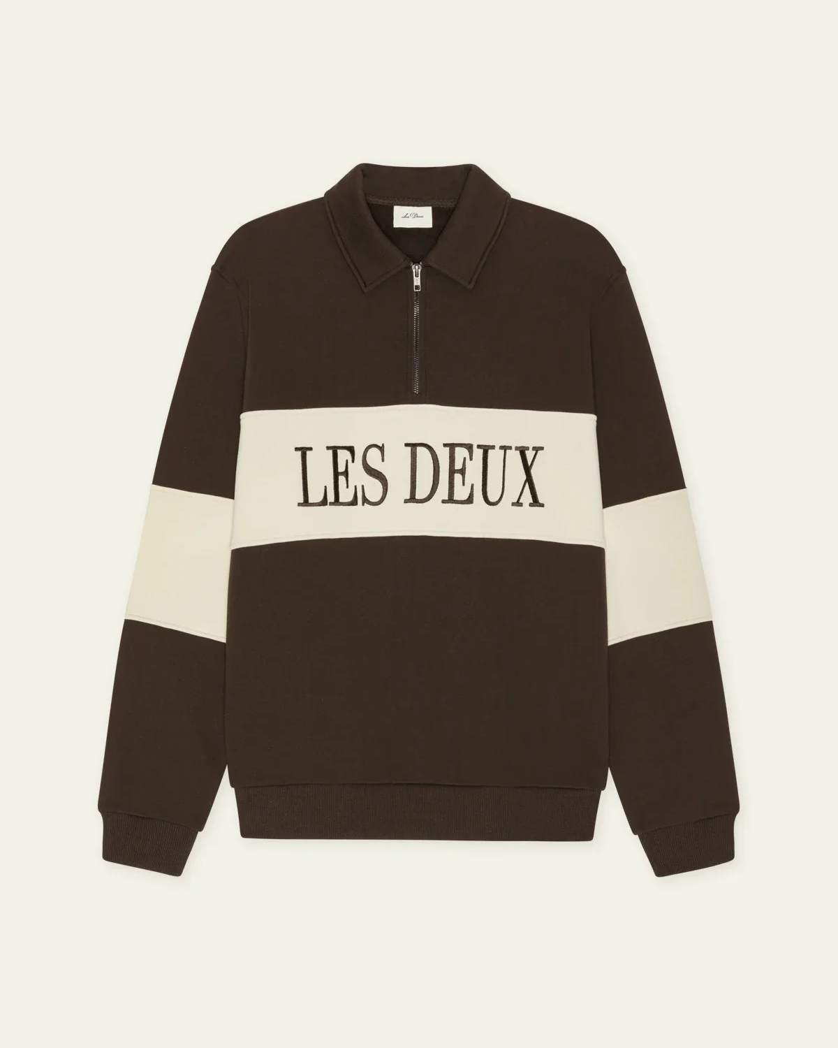Zipper Rugby Sweatshirt